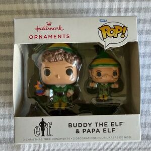 Hallmark Ornaments Funko POP! Buddy the Elf and Papa Elf
